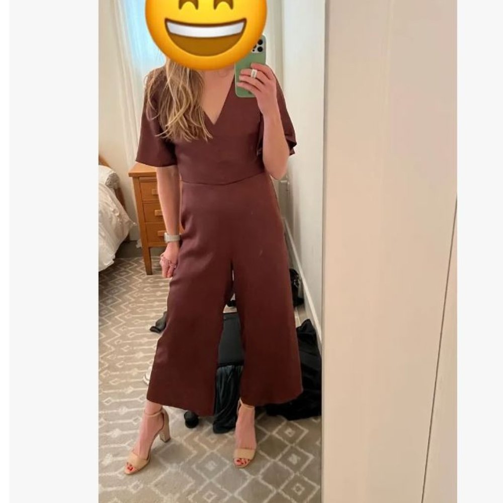 Louna V-Neck Tie Back Jumpsuit